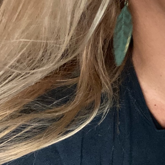 Earrings in Antique Bronze with green Patina - Picture 4 of 5